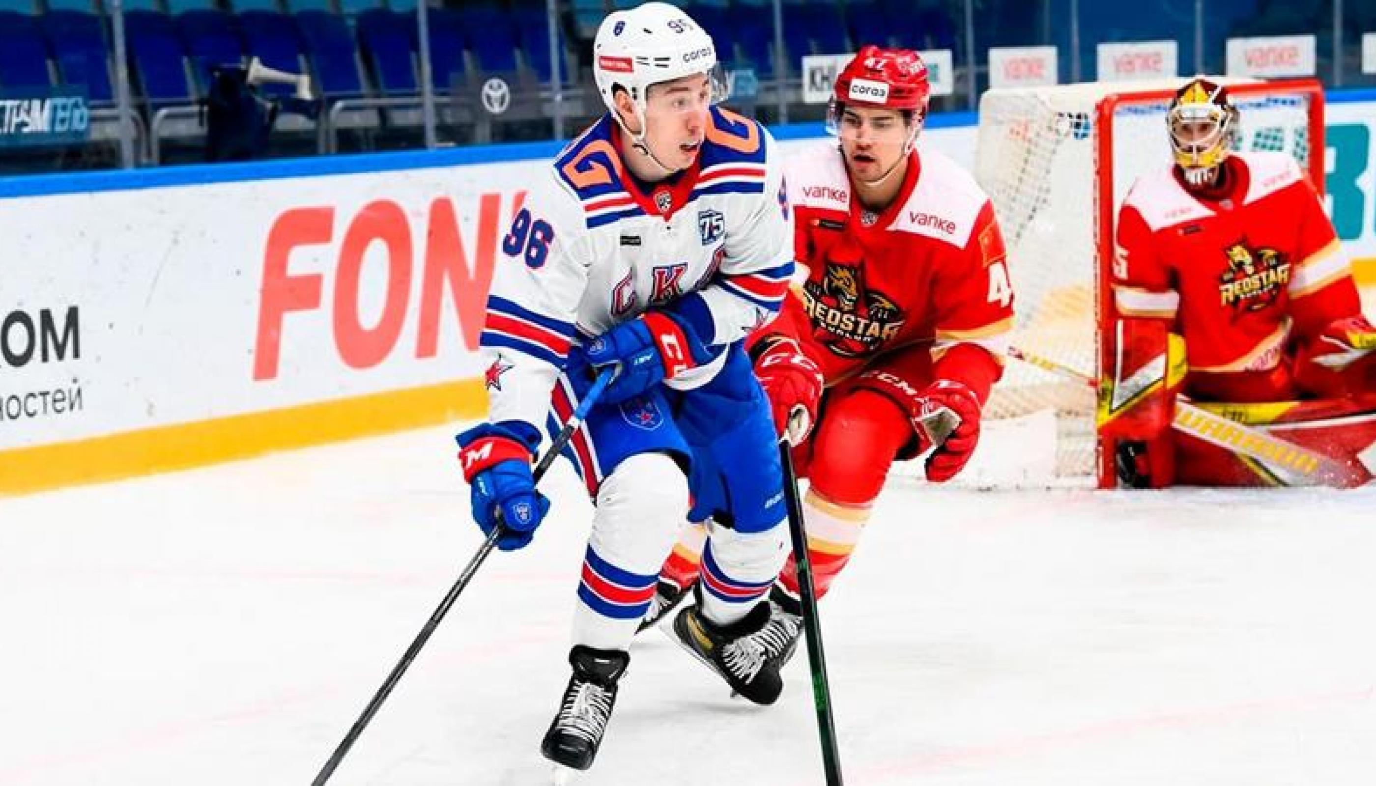 Дубль Комарова принес СКА победу над «Куньлунем»